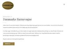 Tablet Screenshot of danmarksbarnevogne.dk